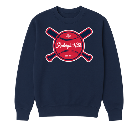 Crossed bats crew neck - Youth sizes
