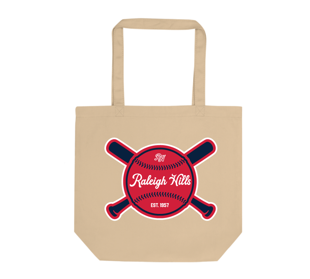 Crossed bats tote bag