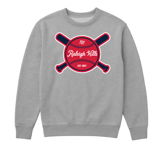 Crossed bats crew neck - Youth sizes