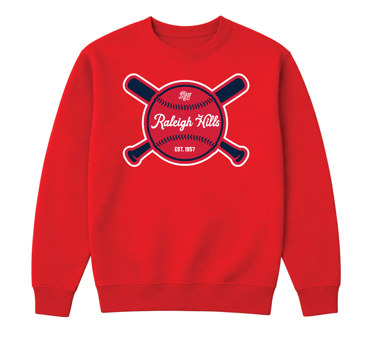 Crossed bats crew neck - Adult sizes