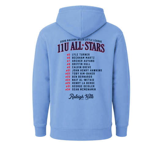 11U All-Stars Roster Hoodie - Adult Sizes