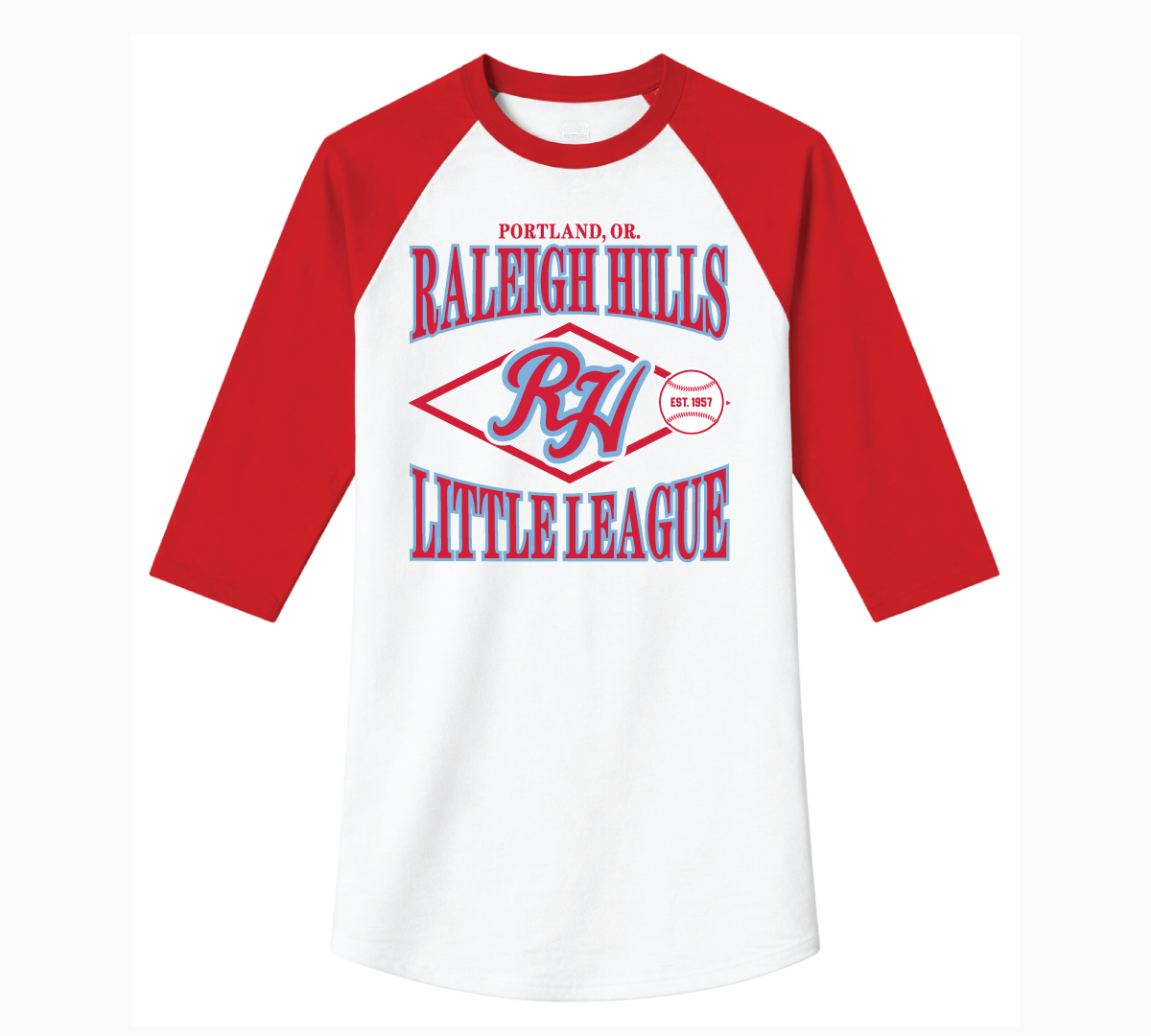 Vintage collegiate raglan - Adult sizes