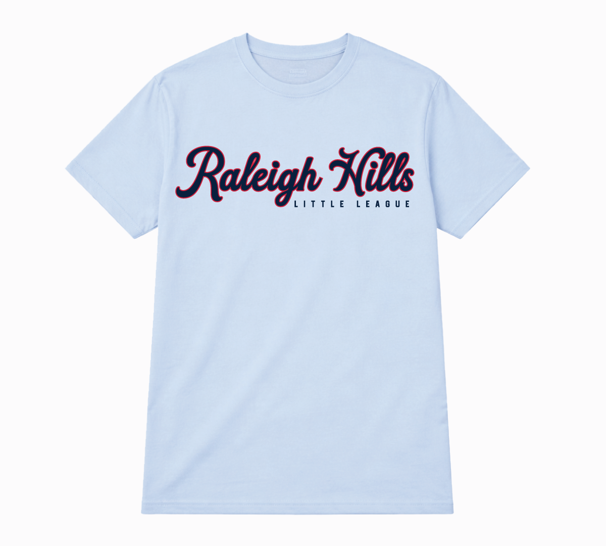 Script tee (Red/navy graphic) - Youth sizes