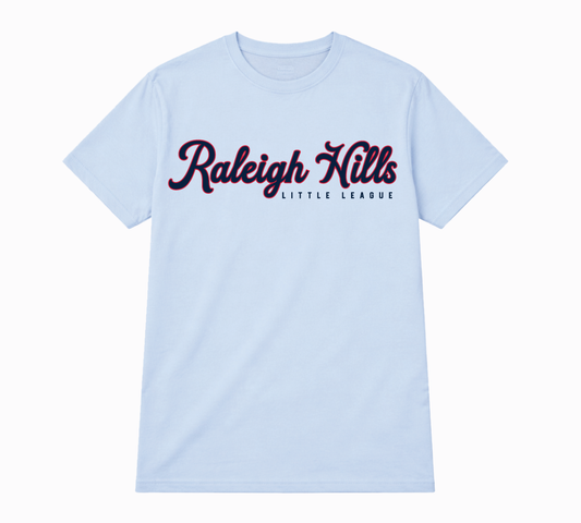 Script tee (Red/navy graphic) - Youth sizes